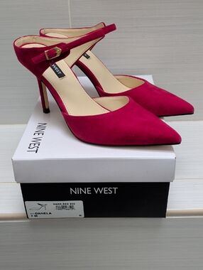 Nine West Danela Suede Mule Heel